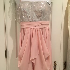 Aqua dresses strapless sequin cocktail dress